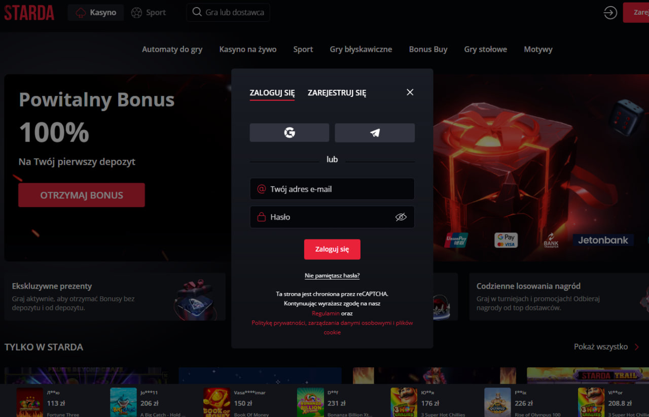 Starda Casino tabela kluczowe parametry przygody